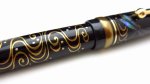 Photo7: AGJ Original Maki-e Fountain Pen Raden #01 "Dragonfly and Stream" Sparkling Togidashi Taka Maki-e Kyoto Japan Wa (7)