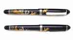 Photo4: AGJ Original Maki-e Fountain Pen #07 "Plover Wave and Chidori" Platinum Sparkling Togidashi Taka Maki-e Kyoto Japan Wa (4)