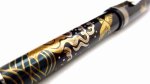 Photo1: AGJ Original Maki-e Fountain Pen #07 "Plover Wave and Chidori" Platinum Sparkling Togidashi Taka Maki-e Kyoto Japan Wa (1)