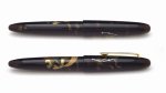 Photo3: AGJ Original Maki-e Fountain Pen #08 "Fujin Raijin" Sailor King of Pen Ebonite Sparkling Togidashi Taka Maki-e Kyoto Japan Wa (3)