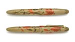 Photo3: AGJ Original Maki-e Fountain Pen #12 "Tiger lily" Sailor King of Pen Ebonite Sparkling Togidashi Taka Maki-e Kyoto Japan Wa (3)