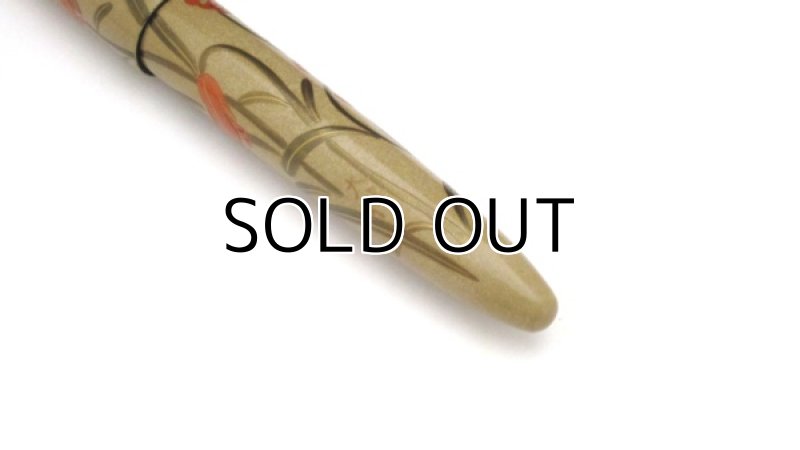 Photo6: AGJ Original Maki-e Fountain Pen #12 "Tiger lily" Sailor King of Pen Ebonite Sparkling Togidashi Taka Maki-e Kyoto Japan Wa (6)
