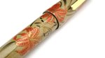 Photo1: AGJ Original Maki-e Fountain Pen #12 "Tiger lily" Sailor King of Pen Ebonite Sparkling Togidashi Taka Maki-e Kyoto Japan Wa (1)