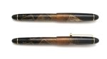 Photo3: AGJ Original Maki-e Fountain Pen #17 "Hyakunin Isshu"  Sparkling Togidashi Taka Maki-e Kyoto Japan Wa (3)