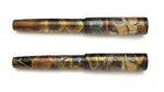 Photo4: AGJ Original Maki-e Fountain pen #41 "Pirates" Sailor Naginata Sparkling Togidashi Taka Maki-e Kyoto Japan Wa (4)