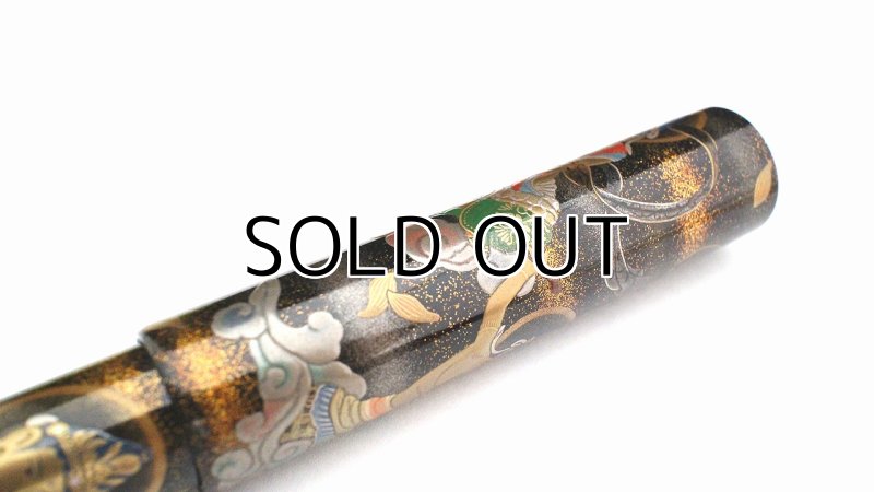 Photo8: AGJ Original Maki-e Fountain pen #42 "Budda(Buddhism) Bosatsu of Japan Cultural Property" Sailor King of Pen Sparkling Togidashi Taka Maki-e Kyoto Japan Wa (8)