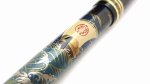 Photo1: AGJ Original Maki-e Fountain pen #43 "The Rising sun and Crane on the New Year's Day" Sailor 21K nib Sparkling Togidashi Taka Maki-e Kyoto Japan Wa (1)