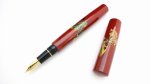 Photo2: AGJ Original Maki-e Fountain pen #45 "Butterfly" Sailor 21K nib Sparkling Togidashi Taka Maki-e Kyoto Japan Wa (2)