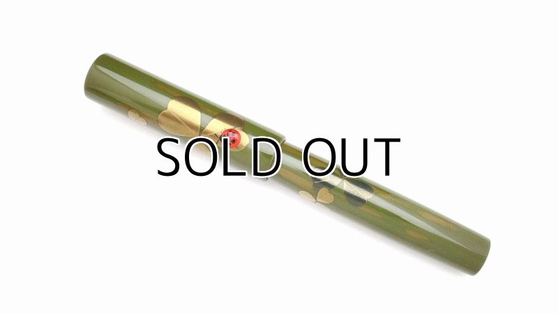 Photo5: AGJ Original Maki-e Fountain pen #46 "Ladybug (Ladybird)" Sparkling Togidashi Taka Maki-e Kyoto Japan Wa (5)