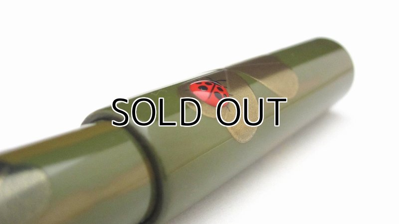 Photo6: AGJ Original Maki-e Fountain pen #46 "Ladybug (Ladybird)" Sparkling Togidashi Taka Maki-e Kyoto Japan Wa (6)