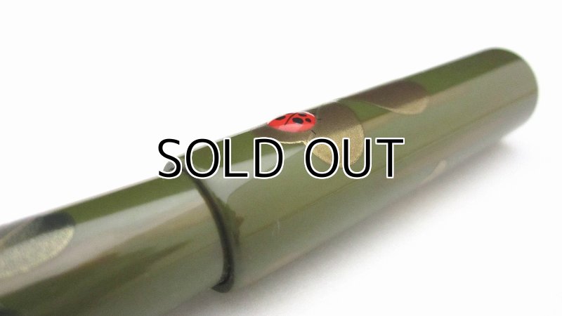 Photo7: AGJ Original Maki-e Fountain pen #46 "Ladybug (Ladybird)" Sparkling Togidashi Taka Maki-e Kyoto Japan Wa (7)