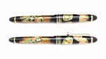 Photo3: AGJ Original Maki-e Fountain pen #47 "Hinamatsuri (Doll's Festival)" Sparkling Togidashi Taka Maki-e Kyoto Japan Wa (3)