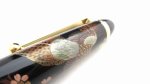 Photo6: AGJ Original Maki-e Fountain pen #51 "Japanese Pheasant and Cherry Blossom" Sparkling Togidashi Taka Maki-e Kyoto Japan Wa (6)