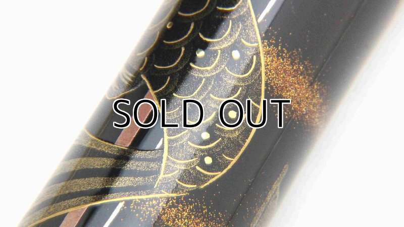 Photo7: AGJ Original Maki-e Fountain pen #52 "Kabuto (Children's Day in May 5th)" Sailor 21K nib Sparkling Togidashi Taka Maki-e Kyoto Japan Wa (7)