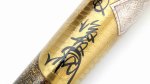 Photo12: AGJ Original Maki-e Fountain pen #53 "Koban (Japanese old coin)" Sailor King of Pen KOP Sparkling Togidashi Taka Maki-e Kyoto Japan Wa (12)