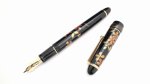 Photo2: AGJ Original Maki-e Fountain pen #58 "Cherry Blossom at Night" Sparkling Togidashi Taka Maki-e Kyoto Japan Wa (2)