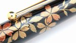 Photo5: AGJ Original Maki-e Fountain pen #58 "Cherry Blossom at Night" Sparkling Togidashi Taka Maki-e Kyoto Japan Wa (5)