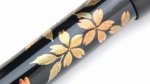 Photo7: AGJ Original Maki-e Fountain pen #58 "Cherry Blossom at Night" Sparkling Togidashi Taka Maki-e Kyoto Japan Wa (7)