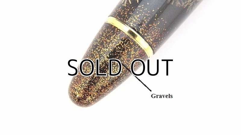 Photo14: AGJ Original Maki-e Fountain pen #60 "Goldfish and Fireworks" Sailor 21K nib Sparkling Togidashi Taka Maki-e Kyoto Japan Wa (14)