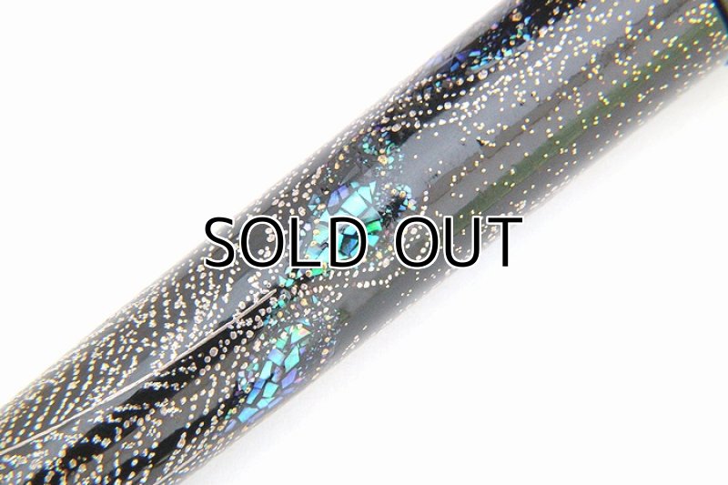 Photo8: AGJ Original Maki-e Fountain pen #62 "Peacock" Sailor 21K nib Sparkling Togidashi Taka Maki-e Kyoto Japan Wa (8)