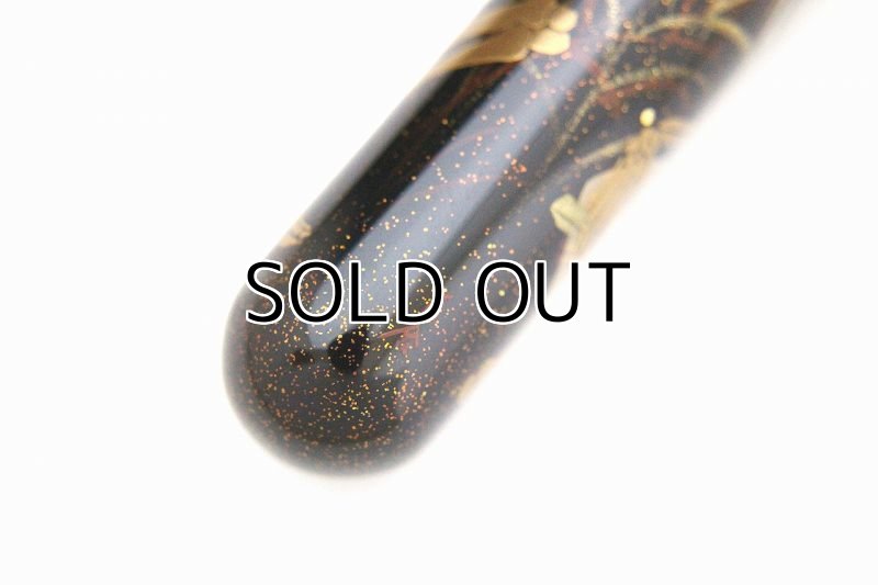 Photo14: AGJ Original Maki-e Fountain pen #64 "Skeltons' Dance in summer festival" Togidashi Taka Maki-e Kyoto Japan Wa (14)