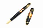 Photo2: AGJ Original Maki-e Fountain pen #66 "Goldfish" Togidashi Taka Maki-e Kaga Japan Wa (2)