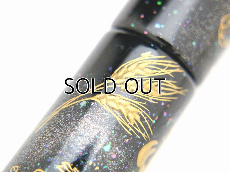 Photo12: AGJ Original Maki-e Fountain pen #71 "12 Ecliptical Constellations (Zodiac)" Sailor KOP Togidashi Taka Maki-e Kyoto Japan Wa (12)