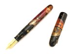 Photo2: AGJ Original Maki-e Fountain pen #73 "Bakeneko" Namiki Urushi Emperor Togidashi Taka Maki-e Kyoto Japan Wa (2)
