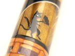 Photo7: AGJ Original Maki-e Fountain pen #73 "Bakeneko" Namiki Urushi Emperor Togidashi Taka Maki-e Kyoto Japan Wa (7)