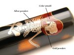 Photo1: AGJ Original Maki-e Fountain pen #76 "Skeleton" Sailor Togidashi Taka Maki-e Kyoto Japan Wa (1)