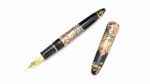 Photo1: AGJ Original Maki-e Fountain pen "Ukiyo-e Shuga" Sailor 21K nib (1)