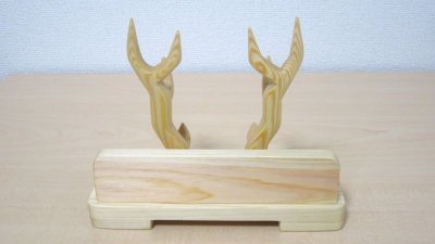 Photo1: Pen stand for 2 fountain pens