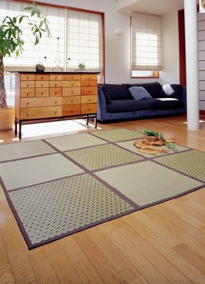 Photo1: Japanese floor carpet(Monn-Weaving) "Glowfly" Rug