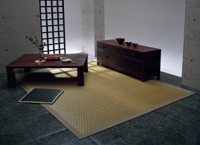 Photo2: Japanese floor carpet(Monn-Weaving) "Glowfly"