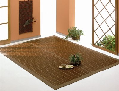 Photo2: Japanese floor carpet(Monn-Weaving) "Kasumi"