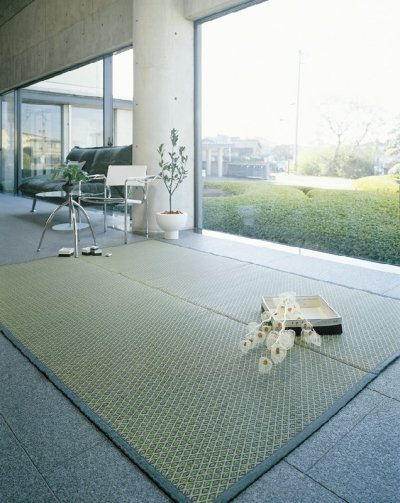 Photo1: Japanese floor carpet(Fukuro-Weaving) "Shikibu"