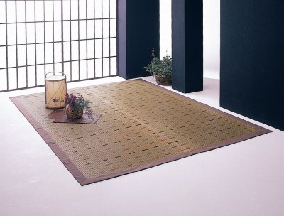 Photo2: Japanese floor carpet(Monn-Weaving) "Stencil"