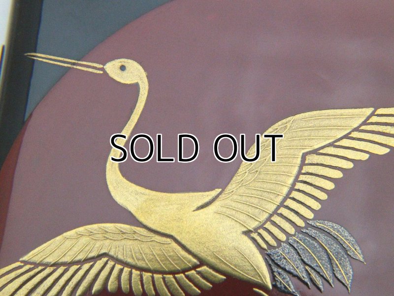 Photo4: AGJ Original Maki-e iPhone Case Cover "Crane and the sun" for iPhone 7 Plus / 8 Plus (4)