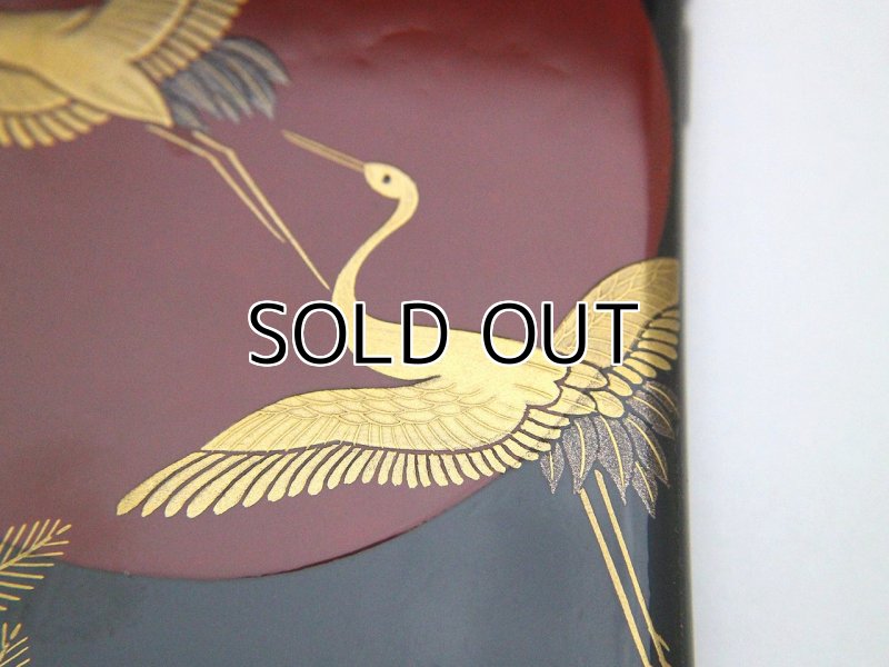 Photo5: AGJ Original Maki-e iPhone Case Cover "Crane and the sun" for iPhone 7 Plus / 8 Plus (5)