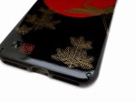 Photo6: AGJ Original Maki-e iPhone Case Cover "Crane and the sun" for iPhone 7 Plus / 8 Plus (6)