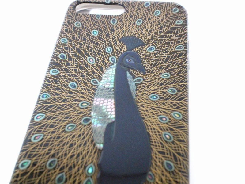 Photo3: AGJ Original Maki-e iPhone Case Cover "Peacock" for iPhone 7 Plus / 8 Plus (3)
