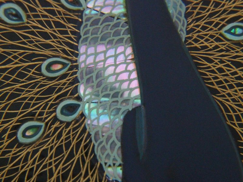 Photo6: AGJ Original Maki-e iPhone Case Cover "Peacock" for iPhone 7 Plus / 8 Plus (6)