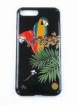 Photo1: AGJ Original Maki-e iPhone Case Cover "Parrot" for iPhone 7 Plus / 8 Plus (1)