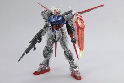 Photo1: Bandai PG Aile Strike Gundam + Skygrasper 30TH Anniversary Color Clear Ver. GAT-X105 1/60 Model Kit