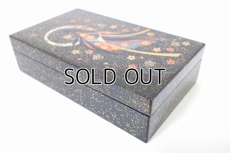 Photo2: AGJ Original Jewelry Box "Princess Kaguya" Togidashi Taka Maki-e Raden (2)