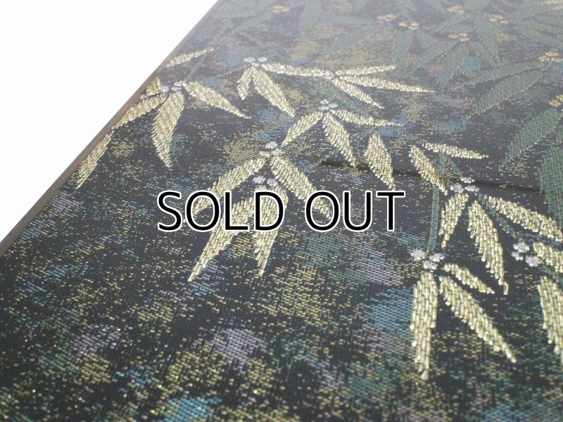 Photo5: AGJ Original Kimono-Glass Dish / Plate "Bamboo" Nishijin Yuzen Kyoto (5)