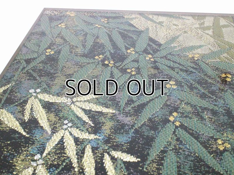 Photo8: AGJ Original Kimono-Glass Dish / Plate "Bamboo" Nishijin Yuzen Kyoto (8)