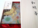 Photo7: AGJ Original Kimono-Glass Dish / Plate "Butterfly" Nishijin Yuzen Kyoto (7)