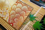 Photo2: AGJ Original Kimono-Glass Dish / Plate "Cherry blossoms" Nishijin Yuzen Kyoto (2)