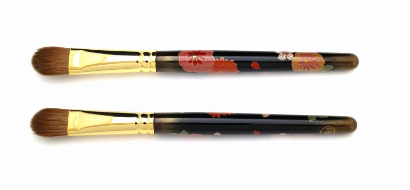 Photo6: AGJ Original Maki-e Makeup brush "Peony" 5 pcs Brush Set Togidashi Taka Maki-e (6)